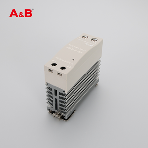 AB высокомощный твердотельный тонкий SSR Din радиатор 24 В 220 В миниатюрный размер 10A 25A 40A 60A 80A 100A 120A модуль Din реле - Product Image 4