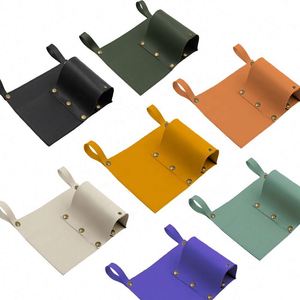 Custom Outdoor PU Leather Camping Beach Chair with Beer Cell Phone Pocket and Hanging Storage <b>Bag</b> for Outdoor Clothing Use - Product Image 1