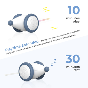 Jouets interactifs intelligents pour chats, jouet pour chaton à mouvement automatique avec souris électrique, style sportif tendance, fabriqué en silicone - Product Image 6