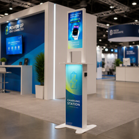 Station de recharge rapide AXI avec écran publicitaire, borne de recharge multi-ports Type-C, kiosque de recharge public, distributeur automatique de recharge