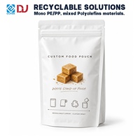 Bolsa de Alimentos Personalizada, Estilo Vertical, con Cierre de Presión y Acabado Blanco Limpio, para Dulces y Golosinas, Venta al por Mayor