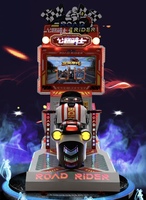 Simulateur de course de moto pour enfants à monoplace, à monnayeur, avec écran HD 26 pouces, machine de jeu d'arcade pour parc d'attractions pour enfants