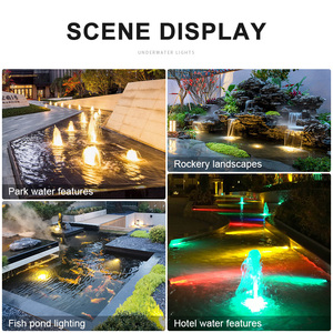 Lampe LED sous-marine en acier inoxydable IP68, lumière RGB, lampe de piscine, projecteur étanche 12V pour fontaine, bassin, piscine, <span class=keywords><strong>jardin</strong></span> - Product Image 6