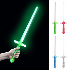 Espada láser <span class=keywords><strong>LED</strong></span> para niños, varita mágica iluminada, juguete cruzado intermitente largo electrónico para niños, ¡Idea de regalo mágica! - Product Image 1