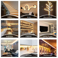 Bande lumineuse LED étanche IP67 en cuivre 12V USB 8mm flexible 60LEDs/m 3500K 4100K 6000K pour miroir de salle de bain