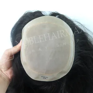 TP10 Remy mujer peluquín de cabello humano topper bien mono Centro de revestimiento de piezas de cabello humano topper para las mujeres