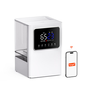 Humidificateur à ultrasons à remplissage par le haut, à brume chaude, à fonctionnement silencieux, avec humidistat intelligent, pour la maison, 6 L - Product Image 3