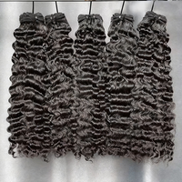 Extensions de cheveux à double trame 12 pouces, cheveux humains vierges Remy européens doublement étirés, bouclés, ondulés, 100g, pour salon