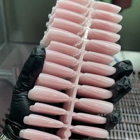 En gros, Faux ongles à presser en plastique préfabriqués faits main, longueur unique, effet œil de chat et fleur de glace, très demandés, 30 ongles