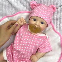 Poupée Reborn en Silicone Imperméable de 18 Pouces, Poupée Bébé aux Yeux Ouverts, Poupée Artistique Faite à la Main, OEM ODM Personnalisée