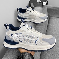 Chaussures décontractées pour hommes, nouvelle conception respirante en maille, semelle épaisse, chaussures de course tendance pour augmenter la taille
