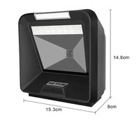 Escáner de Código de Barras Omnidireccional 2D Netum 2085 PRO, Conexión Plug and Play, Lector de Códigos de Escritorio para Tiendas y Supermercados
