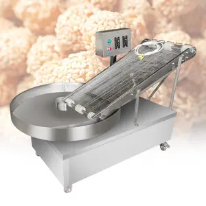 Mondkuchen gebratener Teig klebrige Reis-Sesambälle-Herstellungsmaschine Sesam-Beschichtungsmaschine