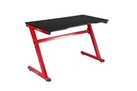 Bureau de jeu de haute qualité avec un beau design, bureau d'ordinateur avec lumières et grand tapis de souris