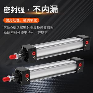 กระบอกลมอลูมิเนียมขนาดเล็ก รุ่น Energy Mal Series ขนาด 20 25x32 40x50 75 แบบสองทาง พร้อมเกลียวเชื่อมต่อ - Product Image 3