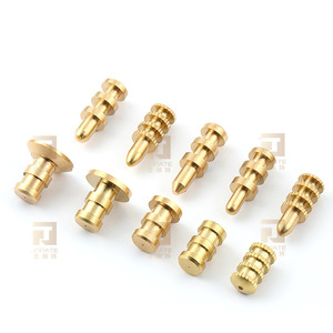 Connecteur télescopique à ressort en cuivre Kinnet pour support de panneau de table en bois - Product Image 1