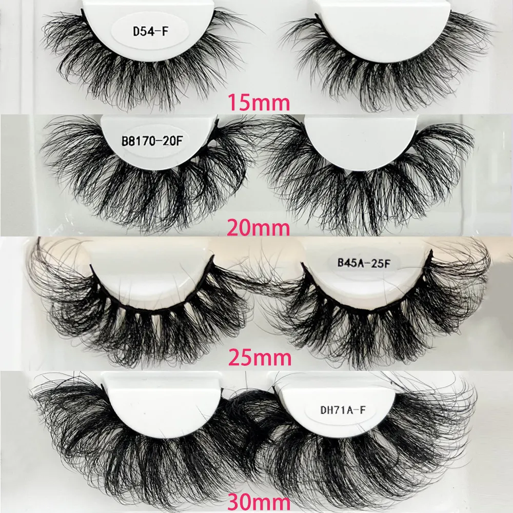 Private Label Fluffy D curl Russian strip eyelashes cils Natural 15 25mm Faux Mink lashes wholesale False Eyelashes