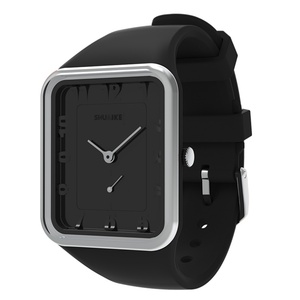 Montre de sport de luxe Shuaike1124, mouvement à quartz en silicone, largeur du bracelet 20 mm, cadran en verre, style classique pour hommes et femmes - Product Image 5