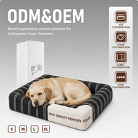 Orthopädisches Hundebett mit Memory-Schaum und Cordbezug für große Hunde, waschbar und mit rutschfester Unterseite – Eigenmarken-Großhandel