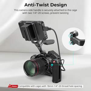 Poignée latérale filetée compatible SmallRig pour Sony A7 III/FX3/A6600, Canon R5II/R5C, <span class=keywords><strong>FUJIFILM</strong></span> X-H2S/X-T5 – Idéale pour <span class=keywords><strong>studio</strong></span> photo - Product Image 4