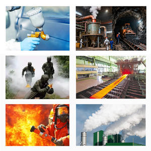 Masker <span class=keywords><strong>Gas</strong></span> Full Face Anti Karbon Monoksida Berkualitas Tinggi dari Karet yang Dapat Digunakan Kembali untuk Pabrik Kimia - Product Image 6