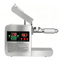 Machine d'extraction d'huile miniature en acier inoxydable 6 kg/h pour l'extraction d'huile d'avocat, de sésame et de colza, adaptée à un usage domestique