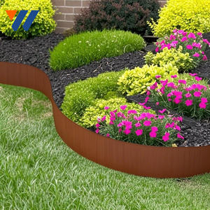 Bordure de jardin facile à installer YW Industrial, décoration, 5m 10m, bordure de pelouse <span class=keywords><strong>en</strong></span> acier corten pré-rouillé <span class=keywords><strong>en</strong></span> <span class=keywords><strong>rouleau</strong></span> - Product Image 5