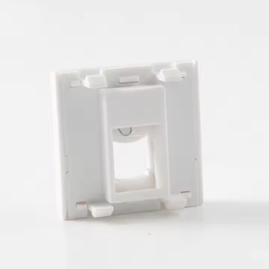 Chất lượng tốt nhất 45*45 mét cổng duy nhất <span class=keywords><strong>RJ45</strong></span> Cat6A toolless kết nối Ethernet Jack <span class=keywords><strong>Keystone</strong></span> Jack pháp faceplate - Product Image 1