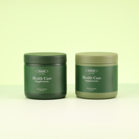 Bouteilles de compléments alimentaires en verre mat vert personnalisées, flacons vides pour médicaments, pilules, capsules, vitamines avec bouchon vert