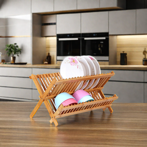 Suministro <span class=keywords><strong>de</strong></span> organizadores <span class=keywords><strong>de</strong></span> cocina <span class=keywords><strong>de</strong></span> 2 niveles, estante plegable para <span class=keywords><strong>platos</strong></span> <span class=keywords><strong>de</strong></span> bambú, <span class=keywords><strong>escurridor</strong></span> <span class=keywords><strong>de</strong></span> <span class=keywords><strong>platos</strong></span>, estante <span class=keywords><strong>de</strong></span> secado <span class=keywords><strong>de</strong></span> <span class=keywords><strong>platos</strong></span> para encimera, almacenamiento que ahorra espacio - Product Image 3