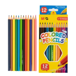 Mohamm & G — crayons de couleur hexagone, ensemble de papeterie en bois coloré et mignon pour enfants, cadeaux pour enfants
