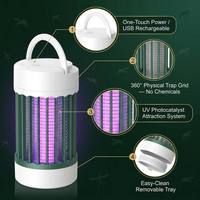 Répulsif d'oiseaux portable et écologique en plastique, rechargeable, avec lumière LED et technologie ultrasonique pour le contrôle des moustiques, des mouches et des animaux.