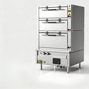 Vaporera de Alimentos de Acero Inoxidable Comercial de 6 Compartimentos Rectangulares para Supermercados y Tiendas de Delicatessen - Product Image 1