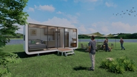 2025 Maison de conteneur Apple préfabriquée minuscule et mobile de luxe Maisons d'hôtel