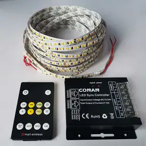 LED-Licht leiste Großhandel Lm/w220 CRI90 Samsung 2835 SMD 192 Leds Breite 8mm 24V Doppel farben Smart Led Light Strip