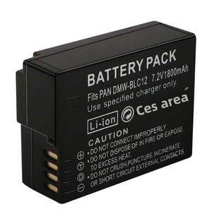 แบตเตอรี่กล้องลิเธียมไอออนรุ่น DMC-BLC12 สำหรับ FZ1000/FZ300/G85/<span class=keywords><strong>GX8</strong></span>/G6/GH2 แบบชาร์จได้ 7.2V มีสินค้าในสต็อก - Product Image 2