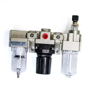 Pneumatik FRL kombinasi SMC tipe AC2000-02/AC2000-02D Regulator Filter pelumas unit perawatan sumber udara 1/4