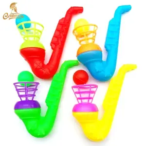 多色塑料萨克斯管形儿童浮球玩具
