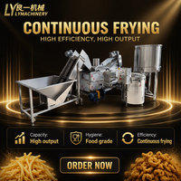 Freidora Industrial Automática Continua para Papas Fritas, Chips Crujientes y Cacahuetes
