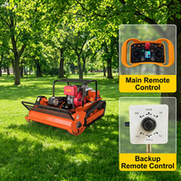 Tondeuse télécommandée à moteur diesel bicylindre 27 CV pour vignobles montagneux et forêts de cacao