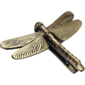 Aldaba de puerta de libélula de latón antiguo 6 \ "de ancho X 4,5 \" largo Vintage decoración del hogar accesorio único decorativo puerta delantera jardín - Product Image 2