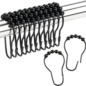 Ganchos para Cortina de Ducha Resistentes al Óxido y Lisos para Forro de Cortina de Ducha - Product Image 1