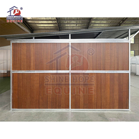 Abri portable pour chevaux en bambou et bois, enclos pour chevaux