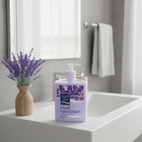 Savon liquide pour toilettes AquaVera 500 ml, parfum lavande efficace, à base de SLS, certifié ISO 9001:2008 et GMP, savon pour les mains chimique