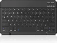 Keyboard BT Ultra Tipis Portabel Mini Nirkabel Isi Ulang untuk Apple iPad iPhone Samsung Tablet Ponsel IOS Android 10 inci