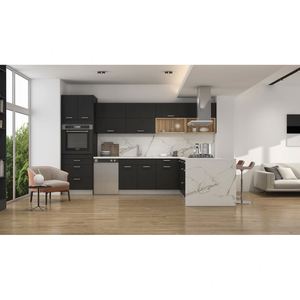 Gabinetes de Cocina Modernos de Madera Maciza con Acabado Lacado de Alta Calidad, Estilo Shaker, Ensamblaje Propio, Diseño Personalizado con Isla - Product Image 4