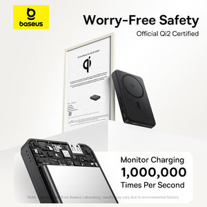 <span class=keywords><strong>Baseus</strong></span> Airpow2 Qi2 Magnetic <span class=keywords><strong>Power</strong></span> <span class=keywords><strong>Bank</strong></span> 10000mAh 22.5W Convient pour iPhone trésor de charge rapide sans fil - Product Image 6