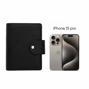 Agenda Finanziaria A6 da Donna Yihe in Pelle Morbida Goffrata a 10 Colori con Anelli e Portafoglio Oro Rosa per Ufficio - Product Image 5