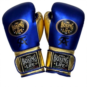 ถุงมือชกมวย No Boxing No Life แบบติดตีนตุ๊กแก สำหรับฝึกซ้อมและแข่งขัน ถุงมือชกมวยสั่งทำพิเศษ วัสดุหนังวัวแท้สำหรับผู้ใหญ่ - Product Image 5