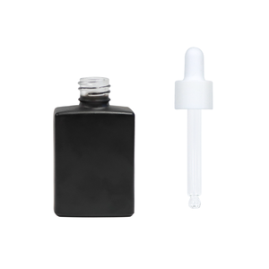 30ml 50ml 100ml rõ ràng mờ màu đen hổ phách vuông chai thủy tinh nhỏ giọt cho tinh dầu Huyết thanh cơ thể bao bì dầu - Product Image 3